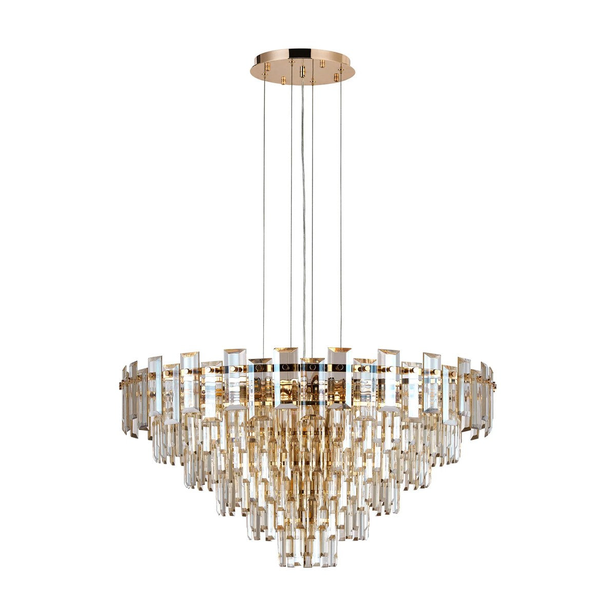 Regent Laure 13 Light 810mm Pendant Light - French Gold / Champagne