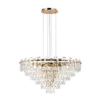 Regent Laure 13 Light 810mm Pendant Light - French Gold / Clear