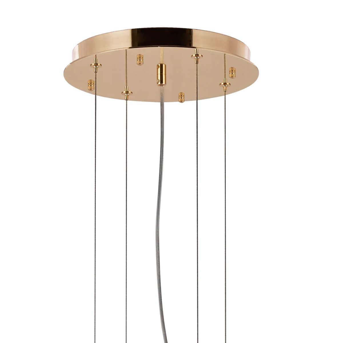 Regent Laure 13 Light 810mm Pendant Light - French Gold / Smoke