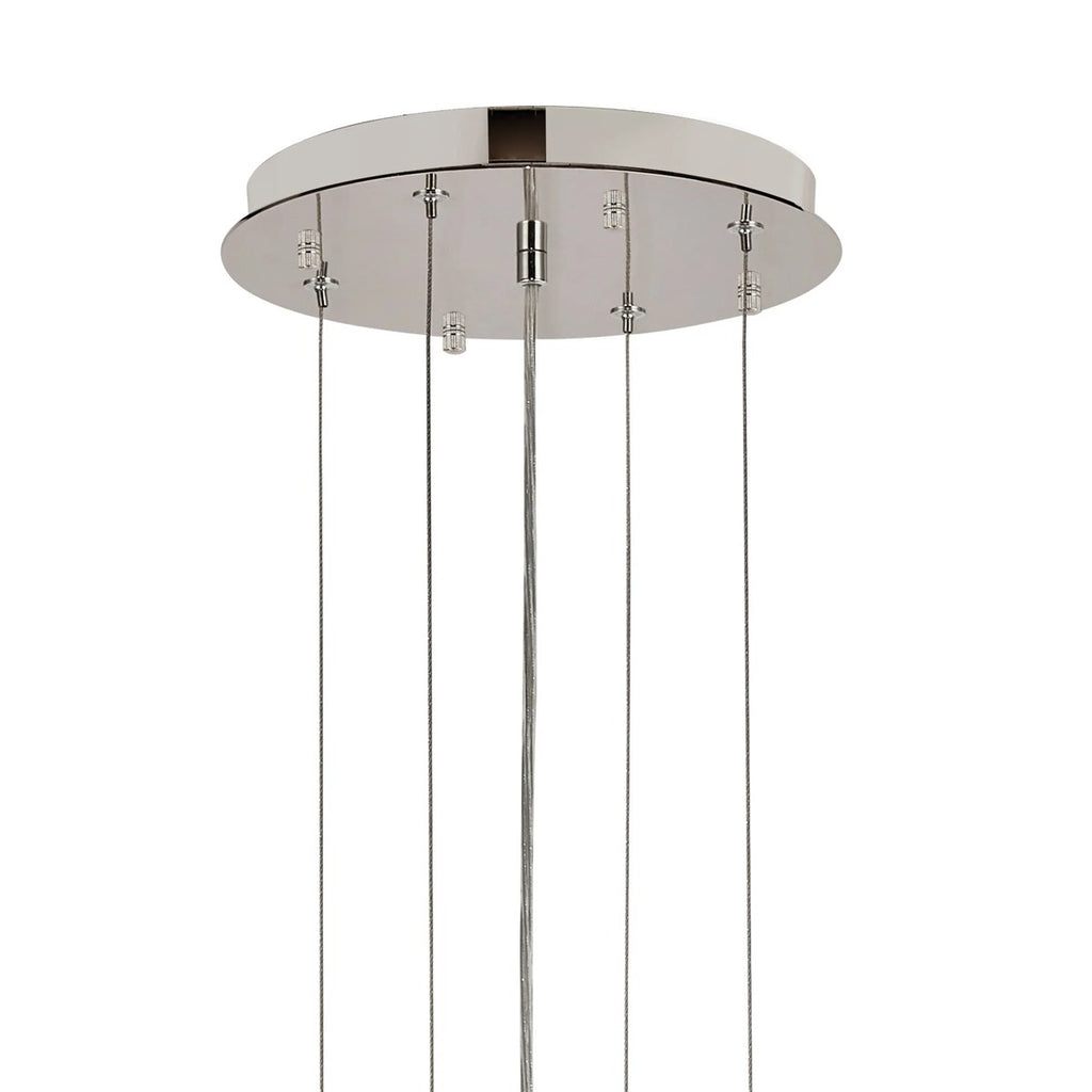 Regent Laure 13 Light 810mm Pendant Light - Polished Nickel / Champagne
