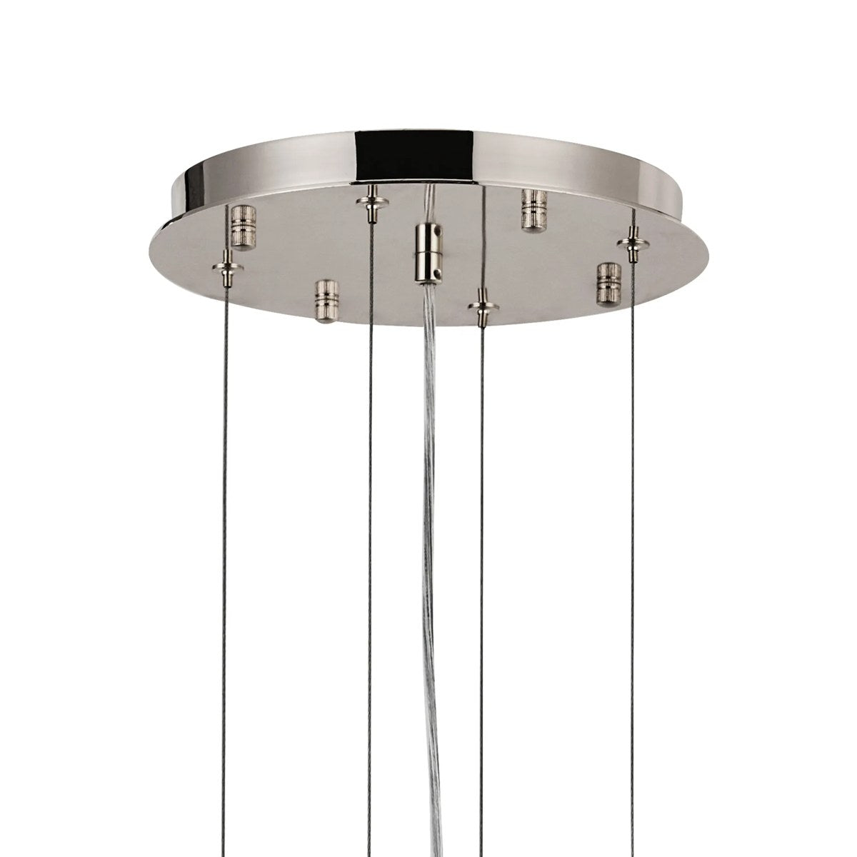 Regent Laure 13 Light 810mm Pendant Light - Polished Nickel / Clear