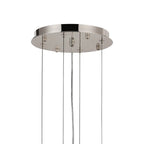 Regent Laure 13 Light 810mm Pendant Light - Polished Nickel / Smoke