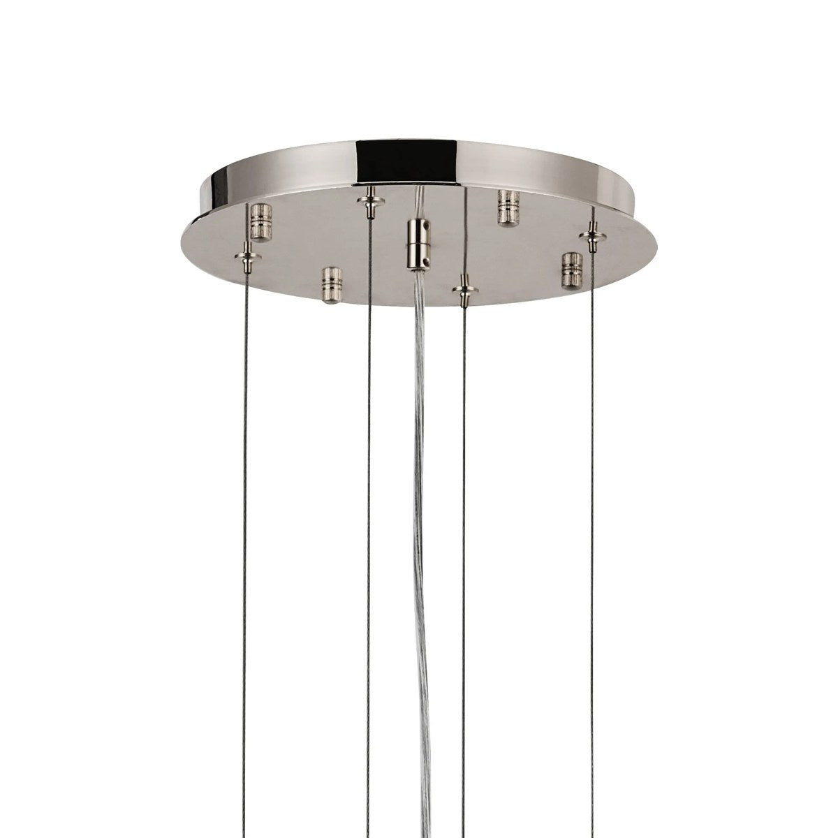 Regent Laure 13 Light 810mm Pendant Light - Polished Nickel / Smoke