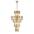 Regent Laure 9 Light Tall Pendant Light 410mm Diameter - French Gold / Champagne