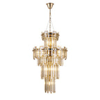 Regent Laure 9 Light Tall Pendant Light 410mm Diameter - French Gold / Champagne
