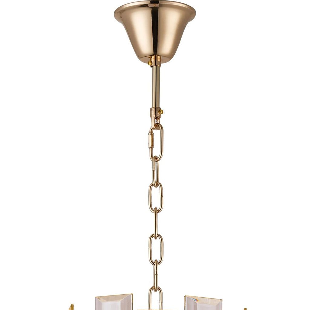 Regent Laure 9 Light Tall Pendant Light 410mm Diameter - French Gold / Champagne