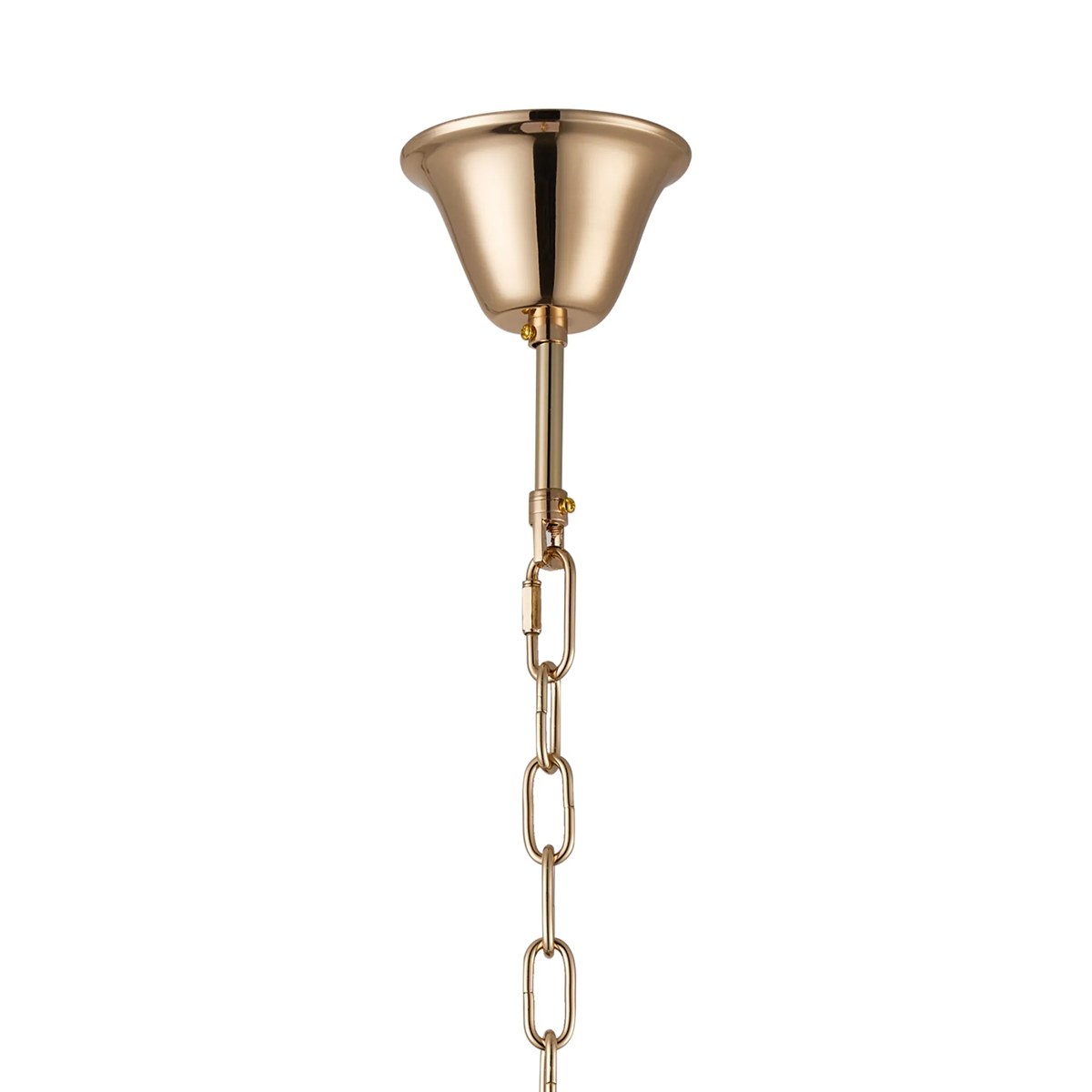 Regent Laure 9 Light Tall Pendant Light 410mm Diameter - French Gold / Smoke