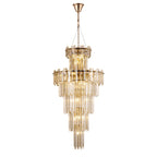 Regent Laure 17 Light Tall Pendant Light 610mm - French Gold / Champagne