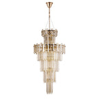 Regent Laure 17 Light Tall Pendant Light 610mm - French Gold / Champagne