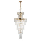 Regent Laure 17 Light Tall Pendant Light 610mm - French Gold / Clear
