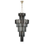 Regent Laure 17 Light Tall Pendant Light 610mm - French Gold / Smoke