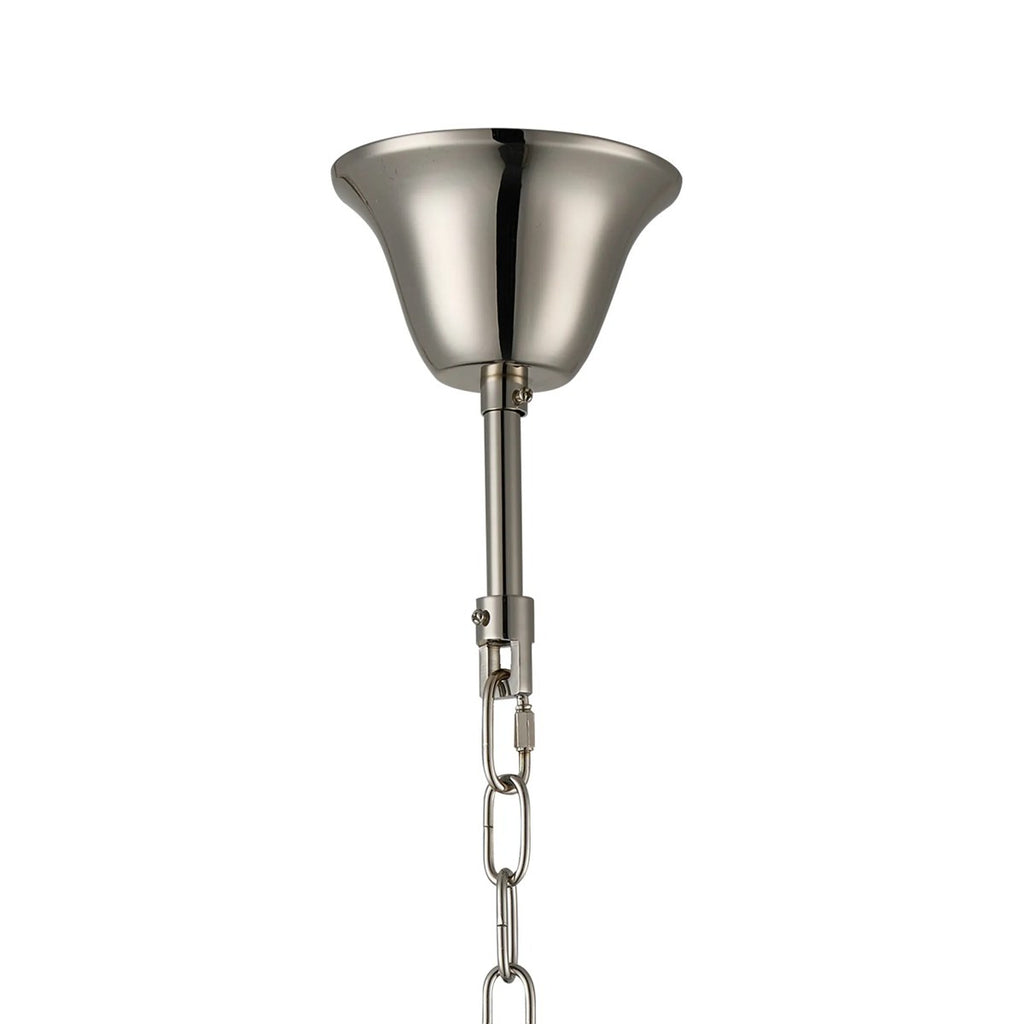 Regent Laure 17 Light Tall Pendant Light 610mm - Polished Nickel / Champagne