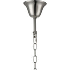 Regent Laure 17 Light Tall Pendant Light 610mm - Polished Nickel / Smoke