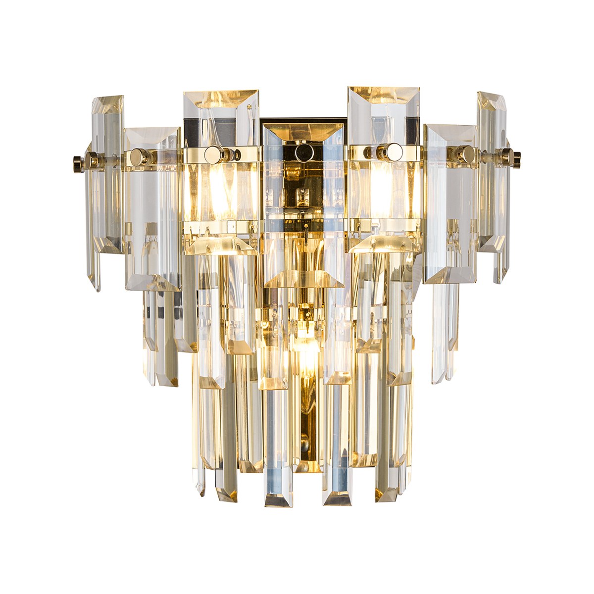 Regent Laure 2 Light 270mm Wall Light - French Gold / Champagne