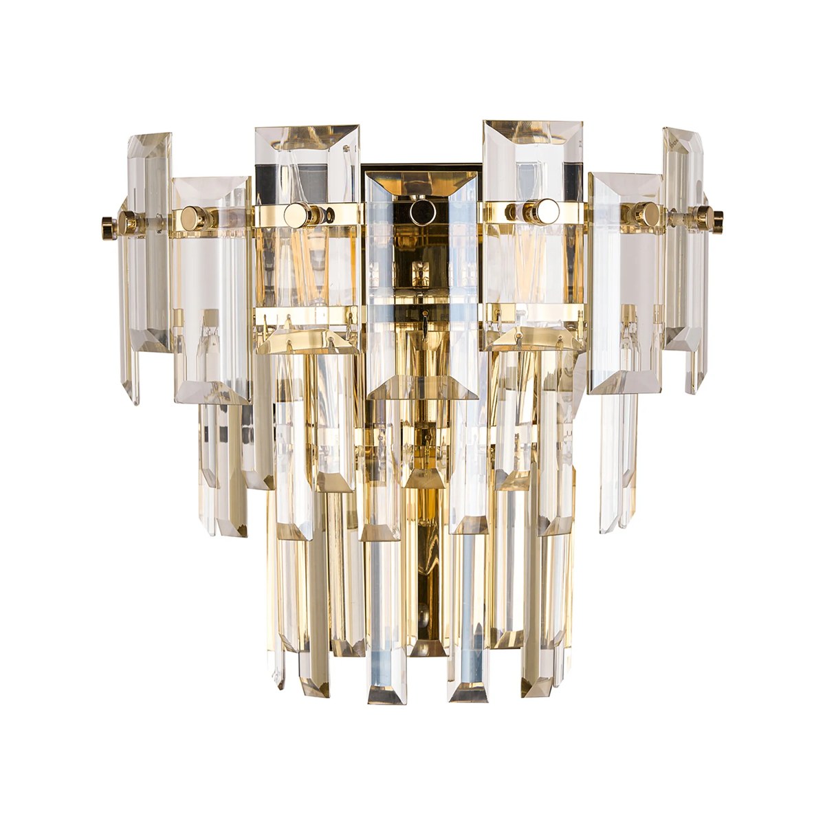 Regent Laure 2 Light 270mm Wall Light - French Gold / Champagne