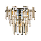 Regent Laure 2 Light 270mm Wall Light - Polished Nickel / Champagne