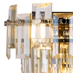 Regent Laure 2 Light 270mm Wall Light - Polished Nickel / Champagne