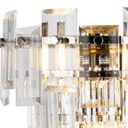 Regent Laure 2 Light 270mm Wall Light - Polished Nickel / Clear