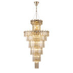 Regent Laure 32 Light Tall Pendant Chandelier 810mm - French Gold / Champagne