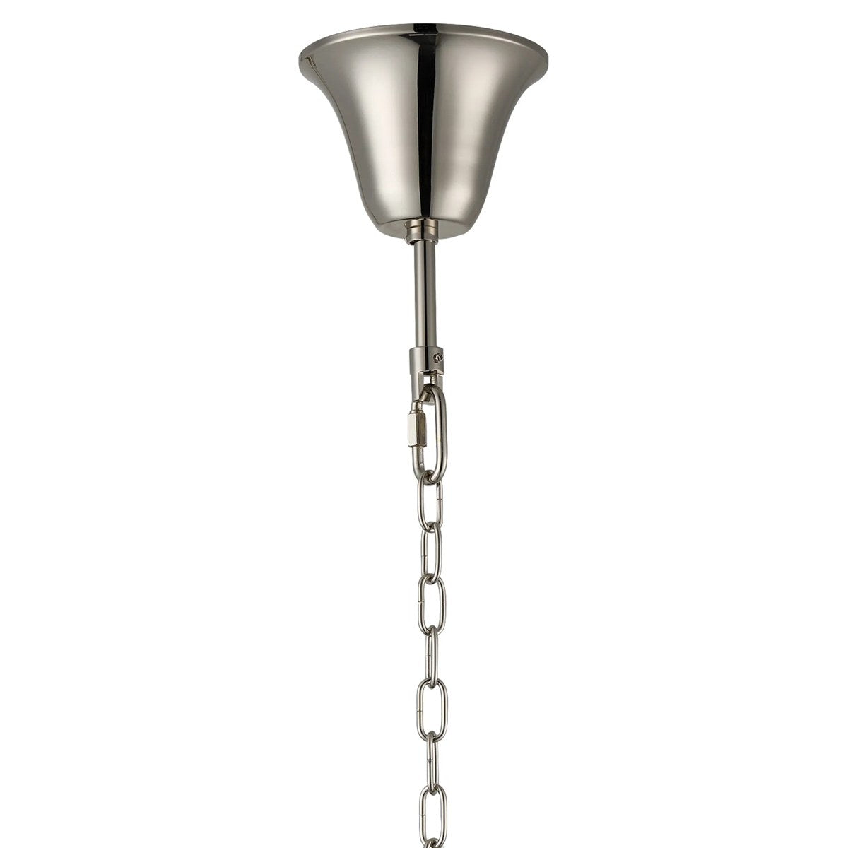 Regent Laure 32 Light Tall Pendant Chandelier 810mm - Polished Nickel / Champagne