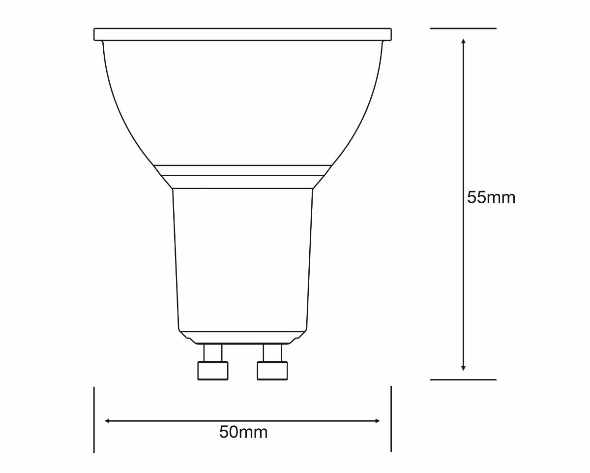 GU10 LED Bulb 4.2Watt Warm White Non-Dimmable 
