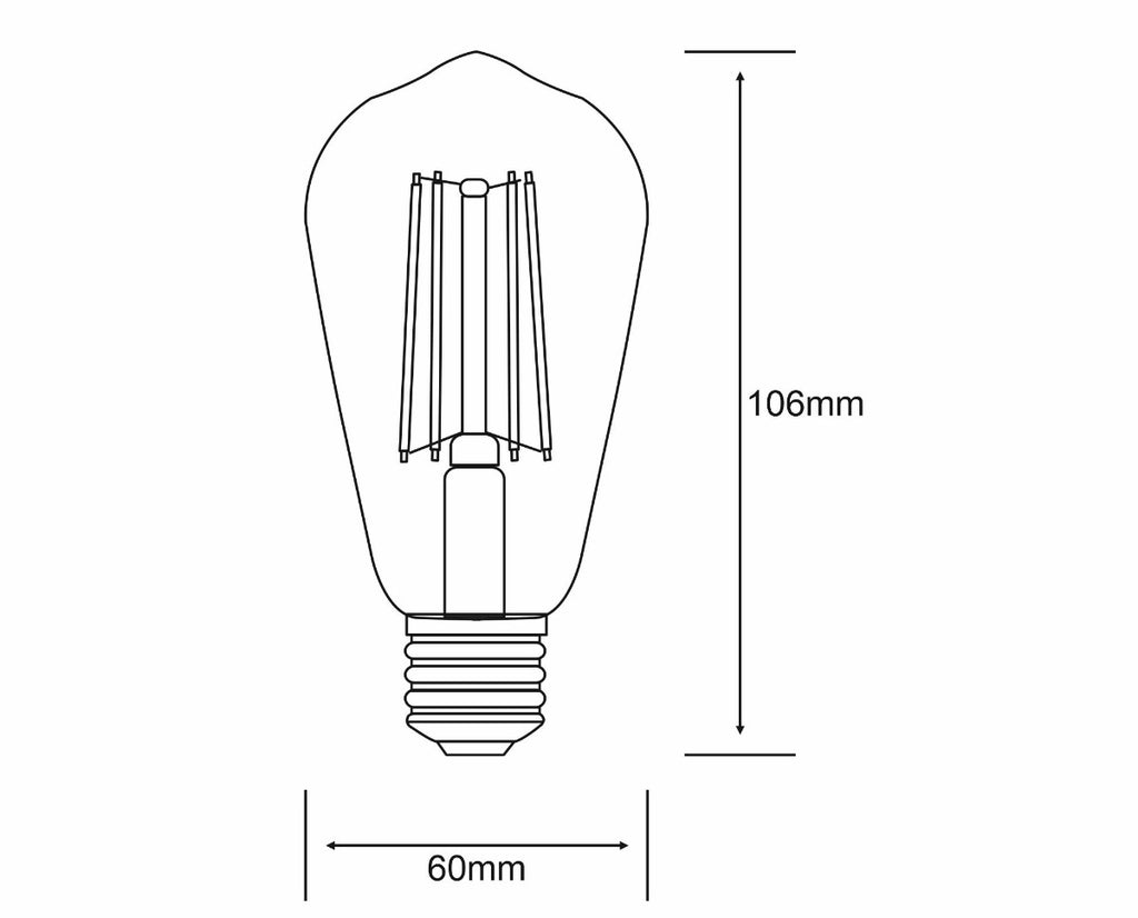 Classic E27 LED Bulb 6.5Watt Warm White 2700K Dimmable 
