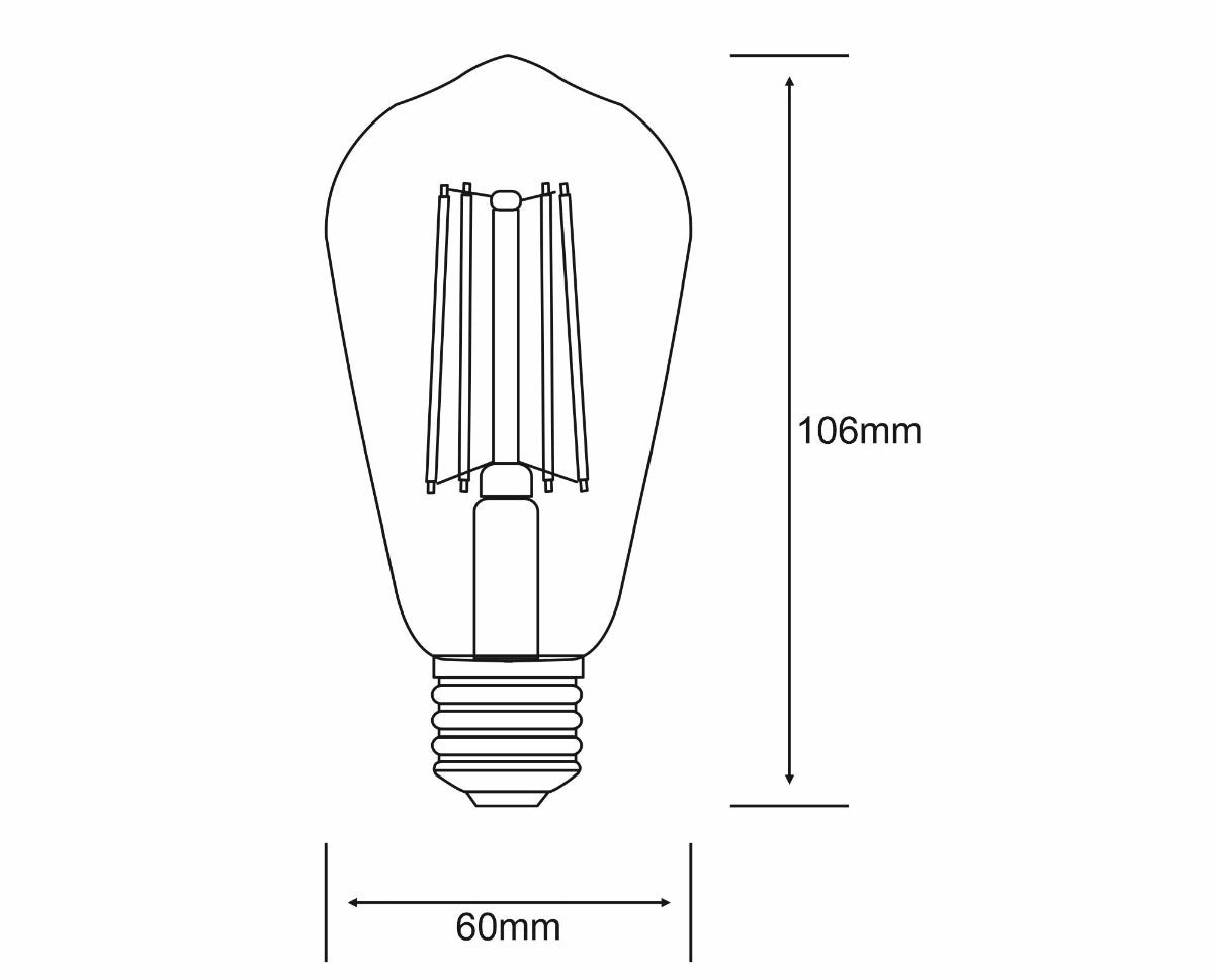 Classic E27 LED Bulb 6.5Watt Warm White 2700K Dimmable 