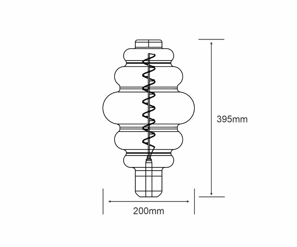 E27 LED Smoke Bulb 4Watt Extra Warm White 2100K Type B Dimmable