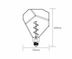 E27 LED Amber Bulb 4Watt Extra Warm White 2100K Type E Dimmable