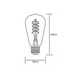 E27 LED Smoke Bulb 4Watt Extra Warm White 2100K Dimmable
