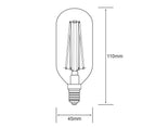 Tubular E14 LED Bulb 4Watt Warm White 2700K Dimmable