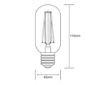 Vintage Tubular E27 LED Bulb 4Watt Natural White 4000K Dimmable