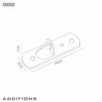 Deco Universal Ceiling Hook Plate 2 Pack