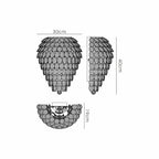 Diyas Coniston 4 Light Tall Wall Light in Polished Chrome