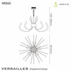 Mantra Versailles LED Polished Chrome Extra Large Pendant