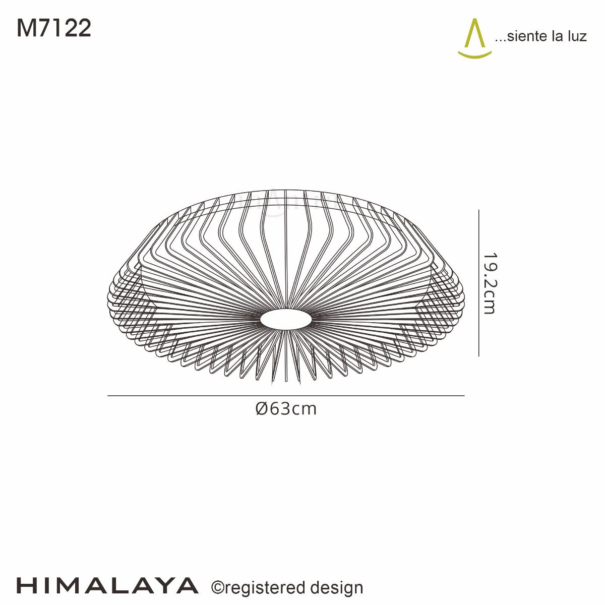 Mantra Himalaya Ceiling Fan & Dimmable LED Light Wood Effect. 5 Years Warranty. Remote Control, App, Alexa/Google Voice Control