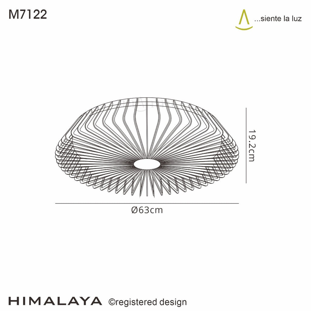 Mantra Himalaya Ceiling Fan & Dimmable LED Light Silver. 5 Years Warranty. Remote Control, App, Alexa/Google Voice