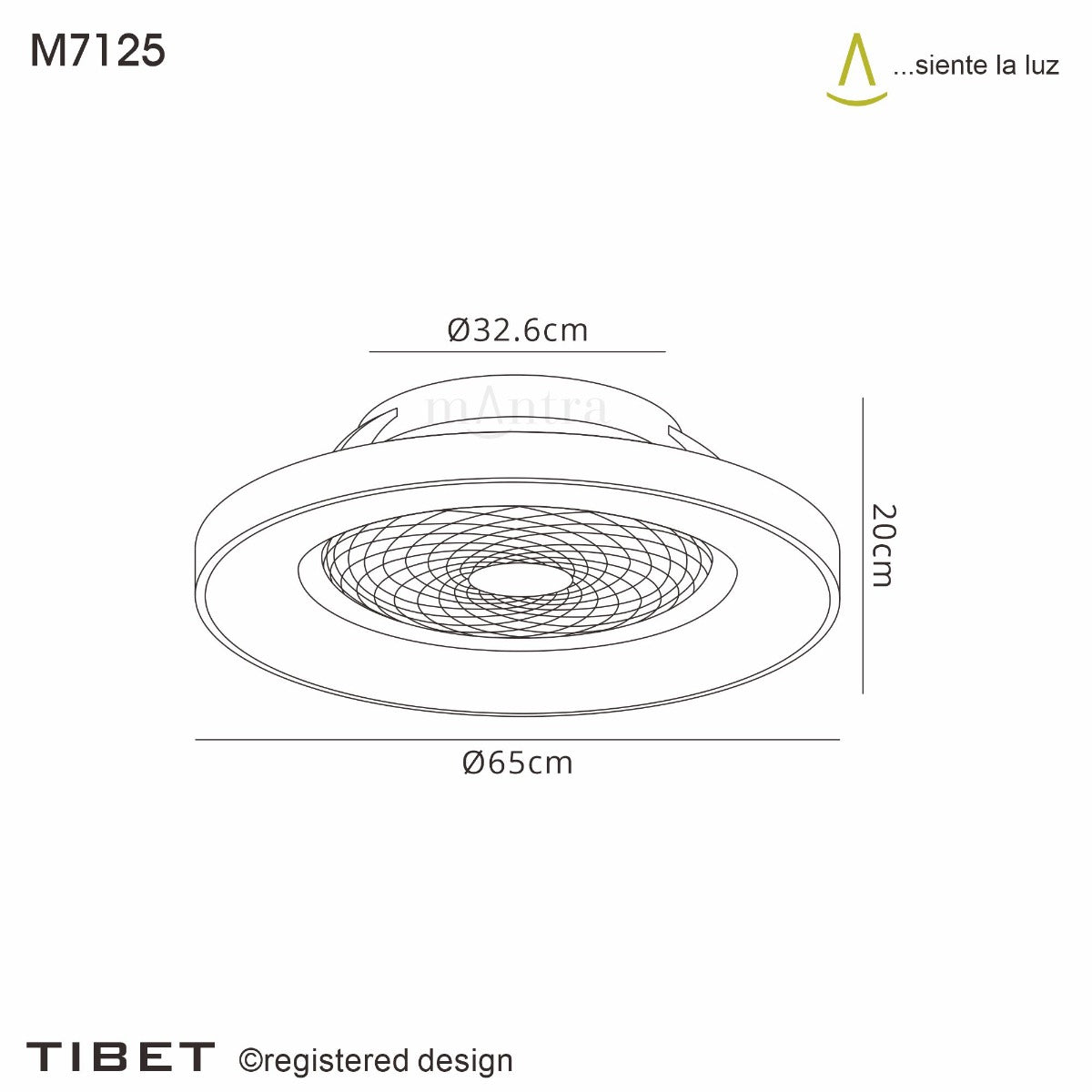 Mantra Tibet Ceiling Fan & Dimmable LED Light White and Silver. 5 Years Warranty. Remote Control, App, Alexa/Google Voice Control