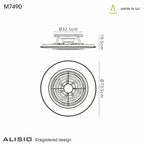 Mantra Alisio XL White Ceiling Fan 95W LED Light Dimmable Remote Controlled