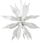 Ideal Lux White Leaves Hanging Ceiling Light SP8 111957