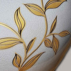 Elstead Leaves Table Lamp in Brown/Gold