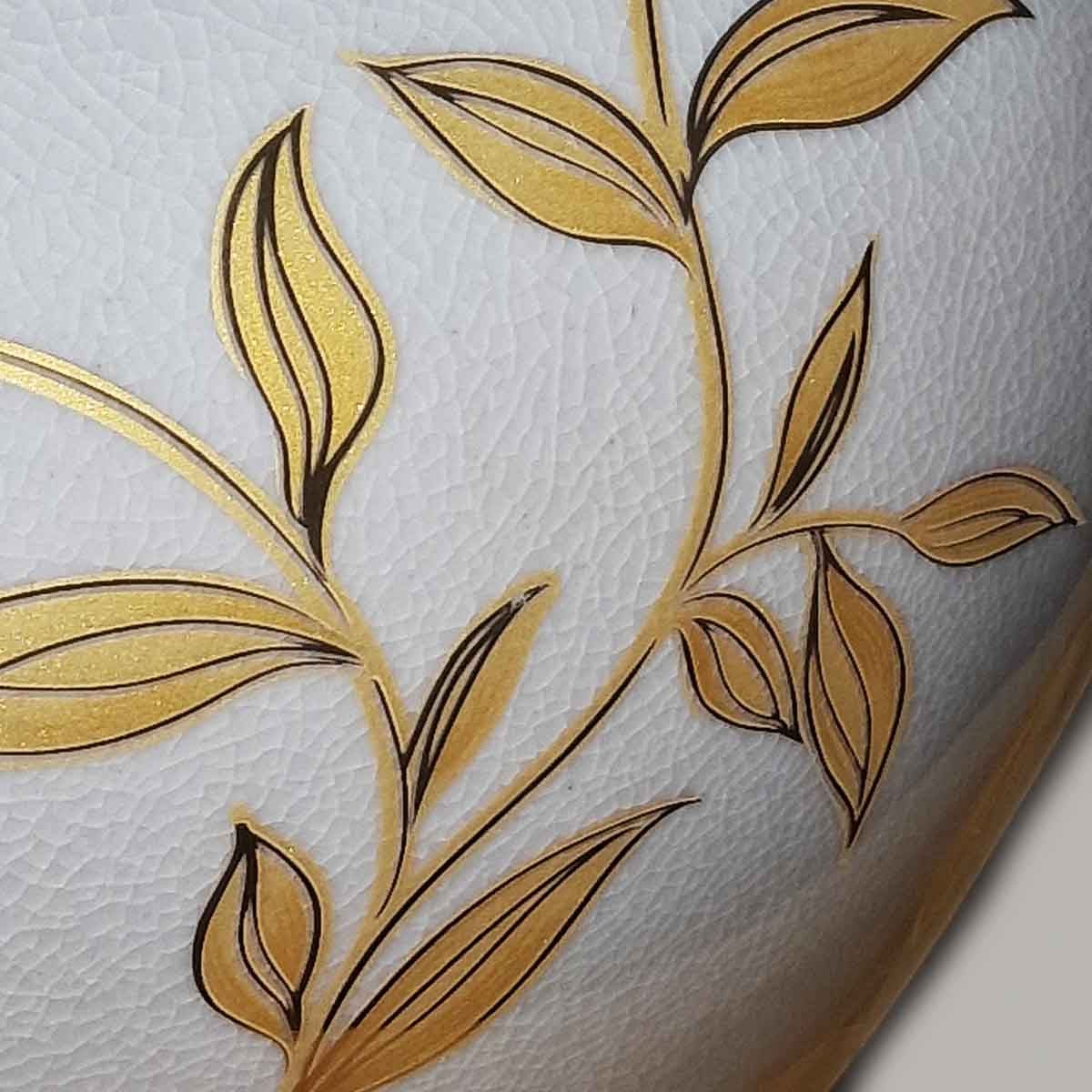 Elstead Leaves Table Lamp in Brown/Gold