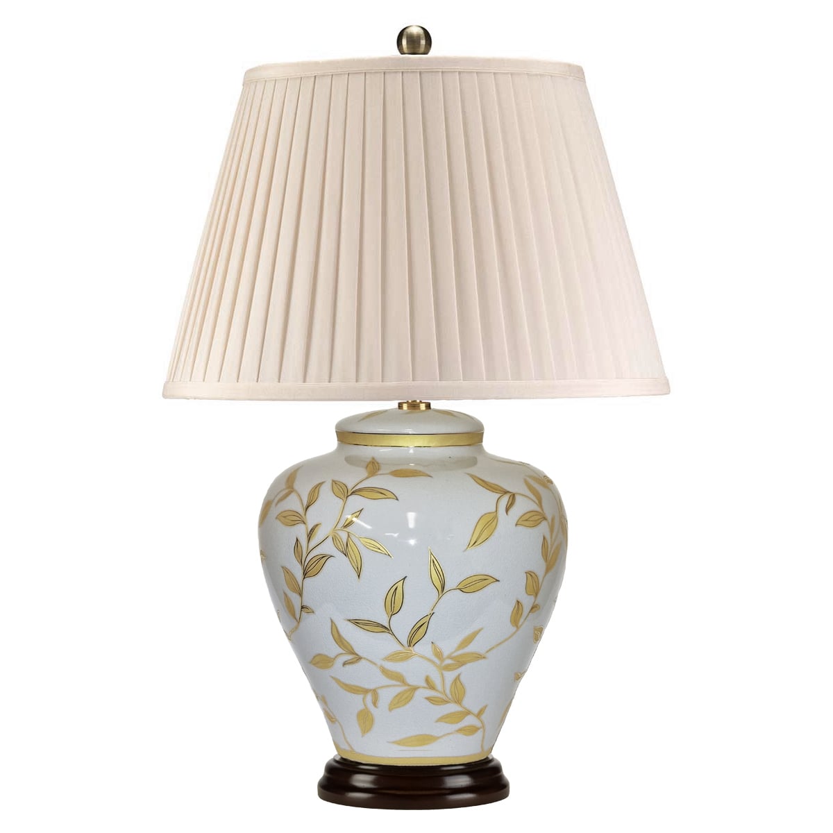 Elstead Leaves Table Lamp in Brown/Gold