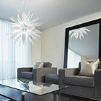 Ideal Lux White Leaves Hanging Ceiling Light SP12 112268