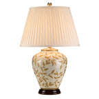 Elstead Leaves Table Lamp in Brown/Gold