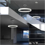 LEDS C4 Circ Dimmable Pendant Light in Aluminium 