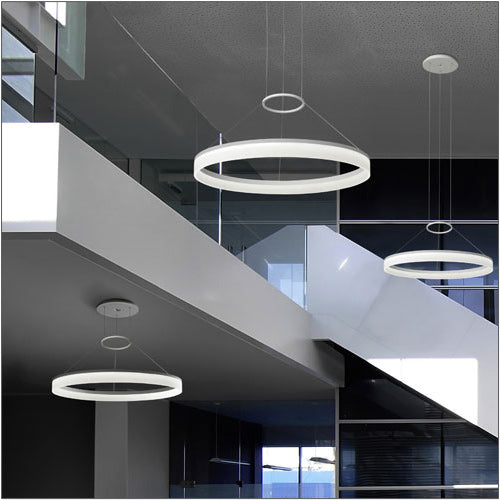 LEDS C4 Circ Small Pendant Light in Aluminium