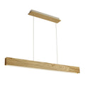 Regent Biarritz Linear 2 Light Pendant Light in Oak and Sand White