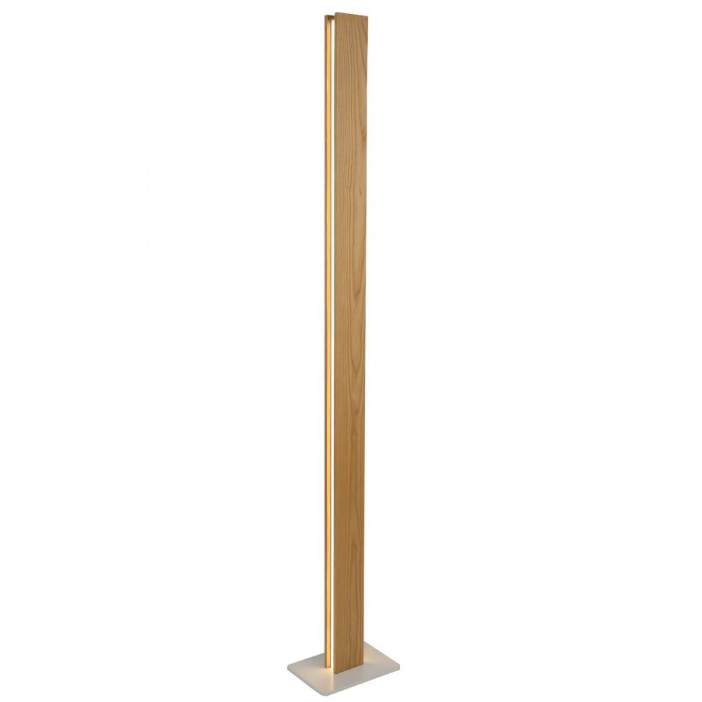 Regent Biarritz Floor Lamp in Oak and Sand White