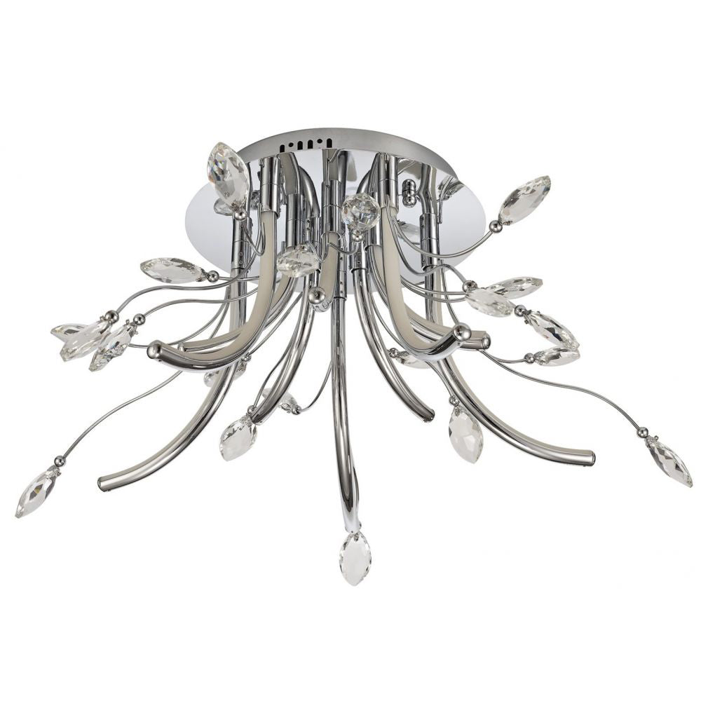 Regent Beaune Medium Ceiling Light in Polished Chrome